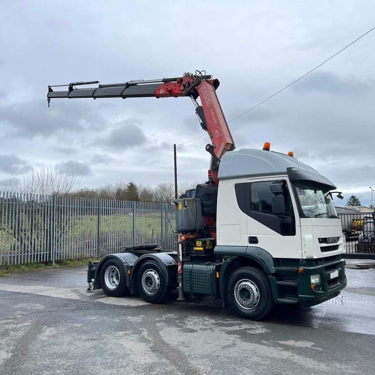 2013 Iveco Stralis 450 6×2 F310XP Fassi 31 Ton Crane Tractor Unit 10.3 Exw UK