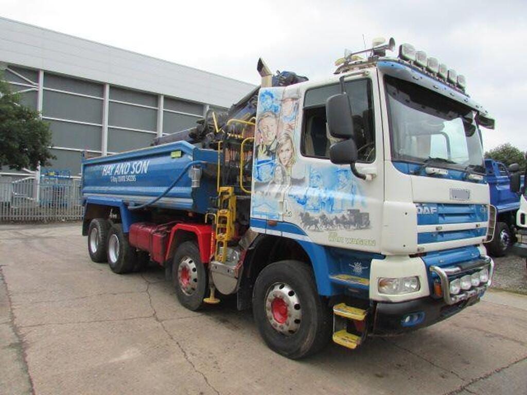 2009 DAF CF 12.9 8X4 TIPPER GRAB 609,909 kilometres Exw UK