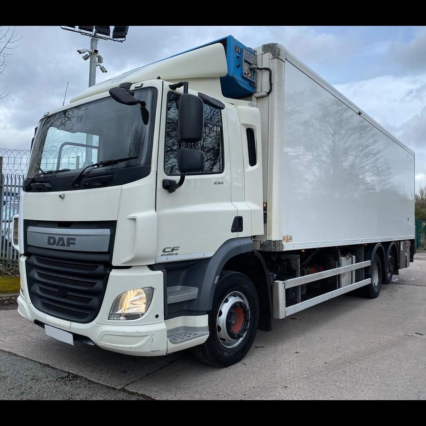 2016 DAF CF75 290 26t Fridge t/lift 10.8 Box Exw UK