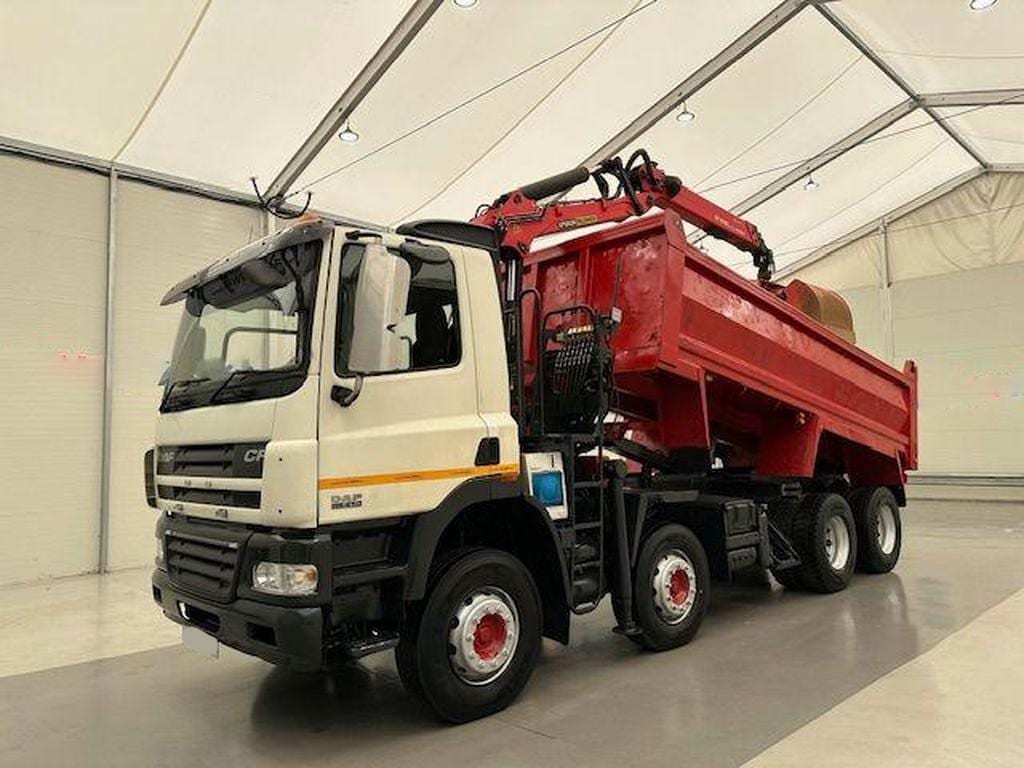 2012 DAF CF85 CF85 410 8×4 Day Cab Steel Tipper Grab 12.9 Exw UK