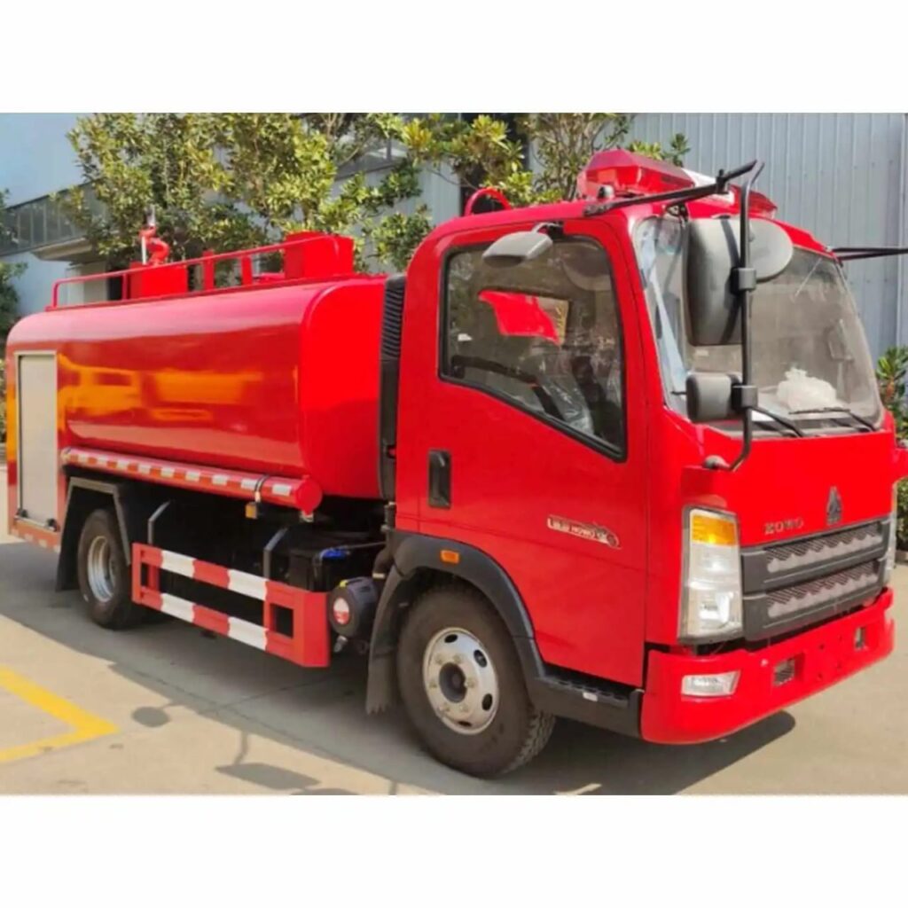 Sino Howo 4×2 Water 5000 liter for fire fighting Exw China