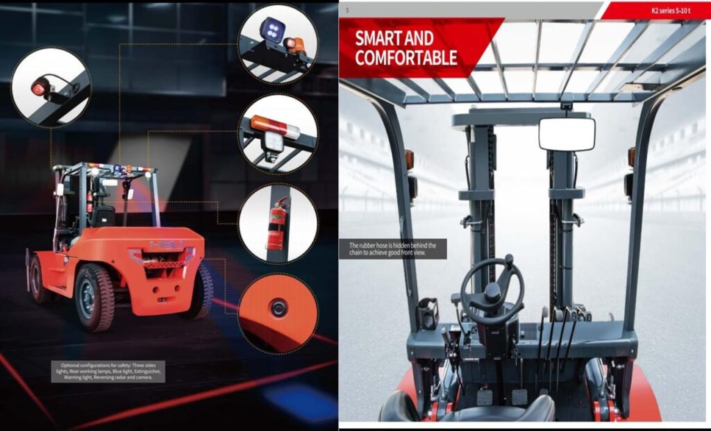 Heli 7 Ton CPCD70-W2K2 Diesel Forklift Exw China