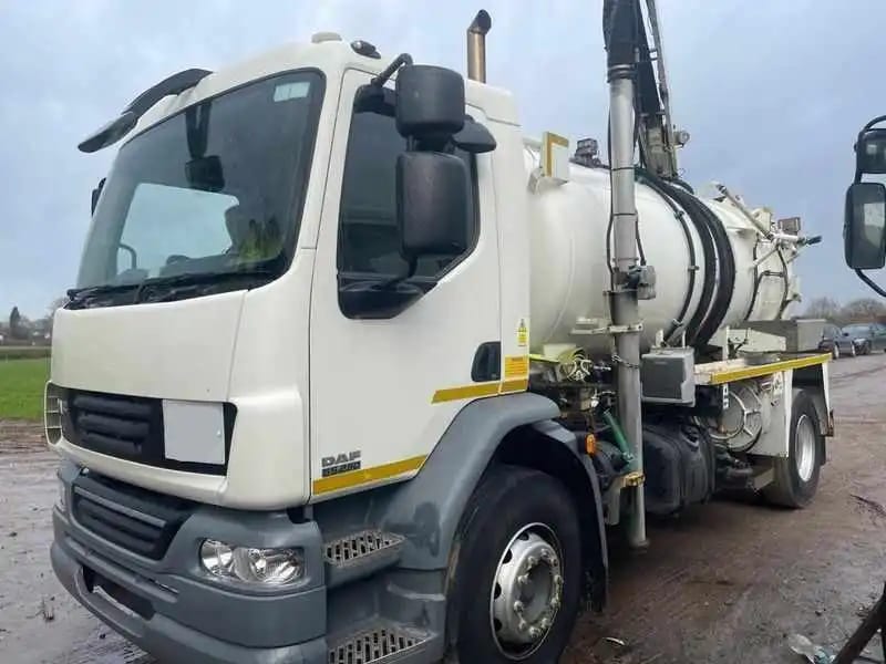 2014 DAF 55 250 18 Ton Whale Jet Vac Tankers with Gully Arms Sewer Tanker Exw UK