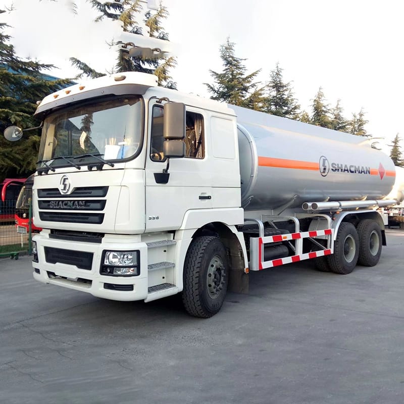 Shacman 340 Hp 6×6 20000 liter fuel bowser Carbon Steel Exw China