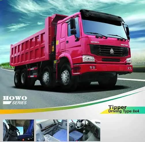 SINO HOWO TIPPER RHD 25m3 & 30m3 400HP 8×4 – Removable Bin with Grab Options Exw China