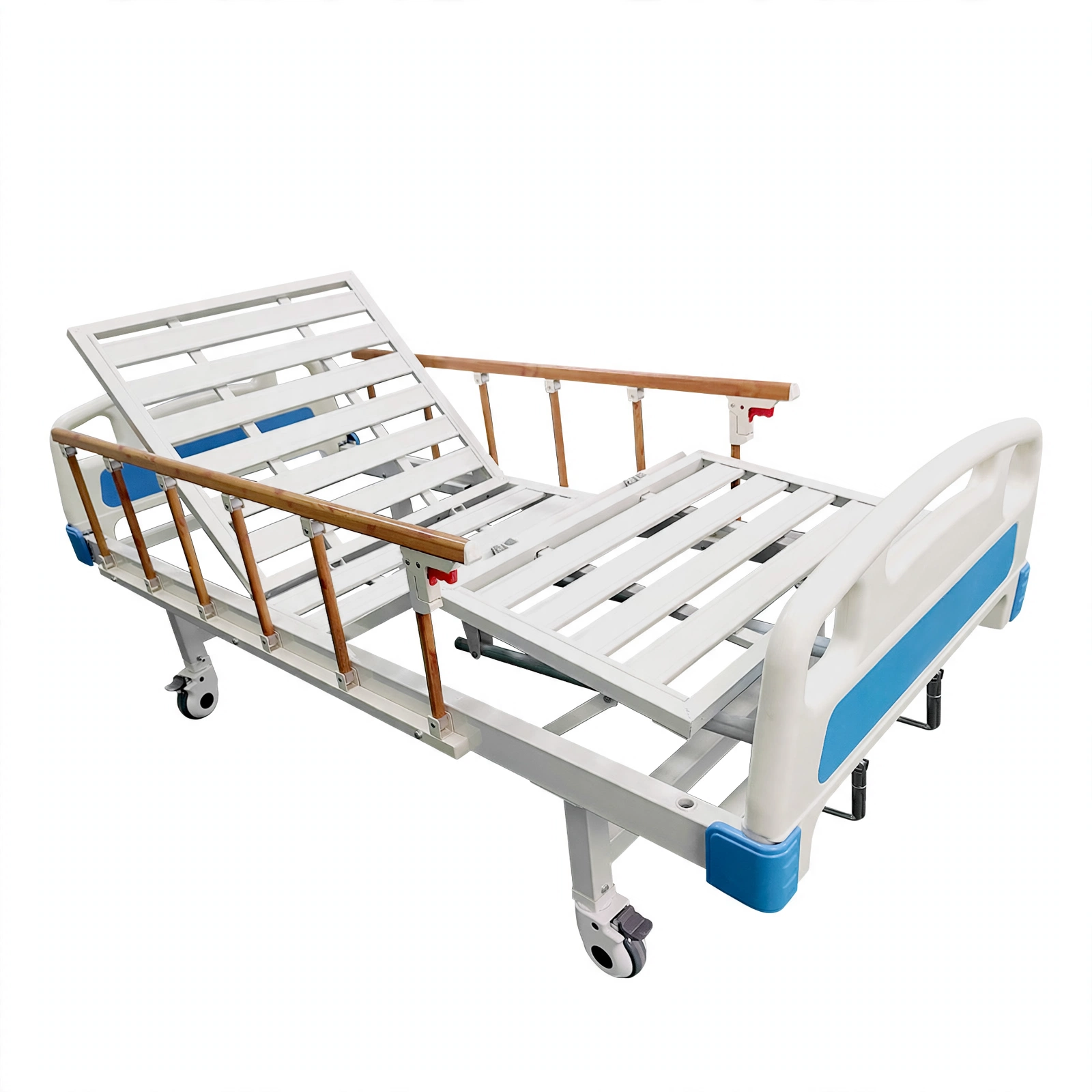 Slatted Double-Crank Hospital Bed MF202S