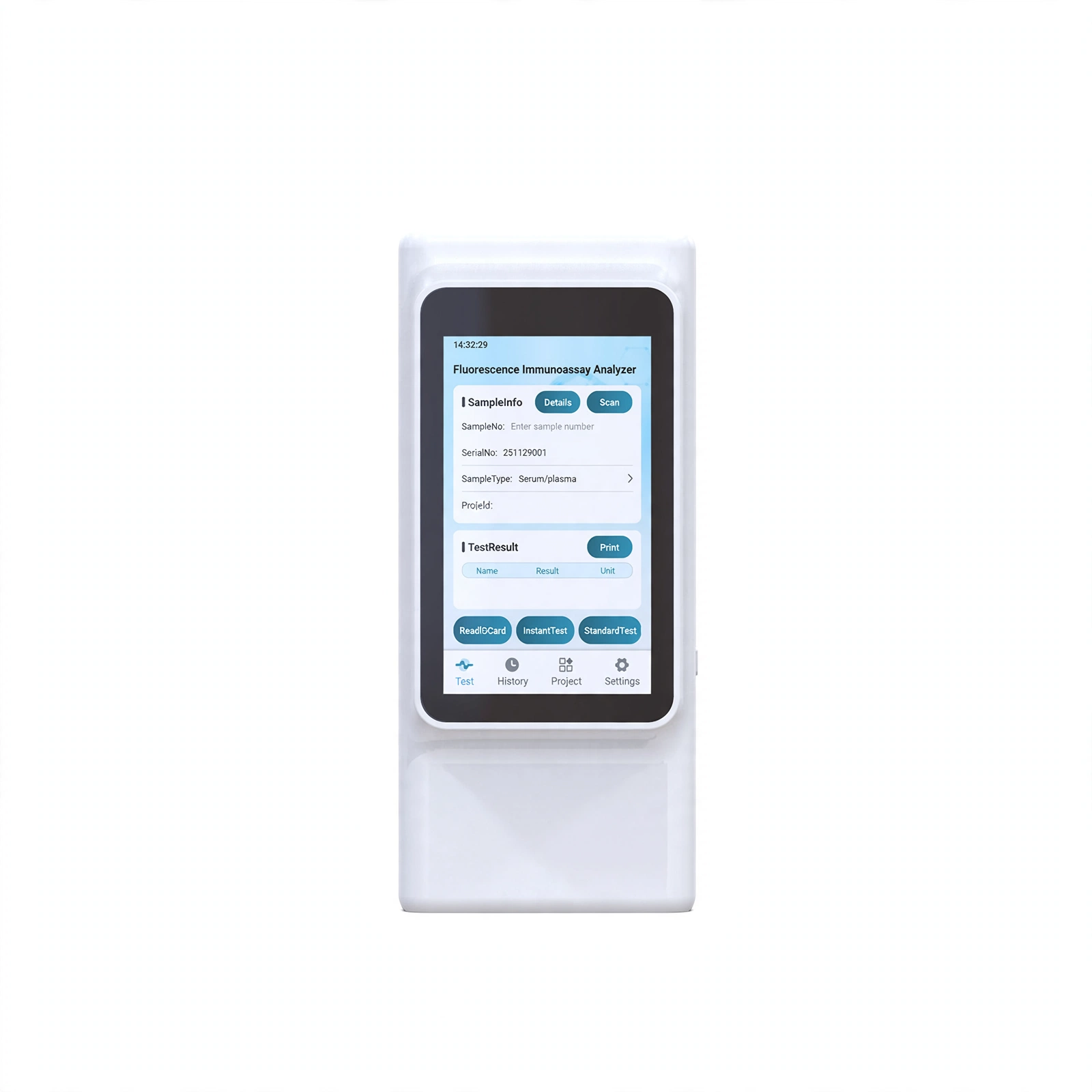 Portable Fluorescence Immunoassay Analyzer