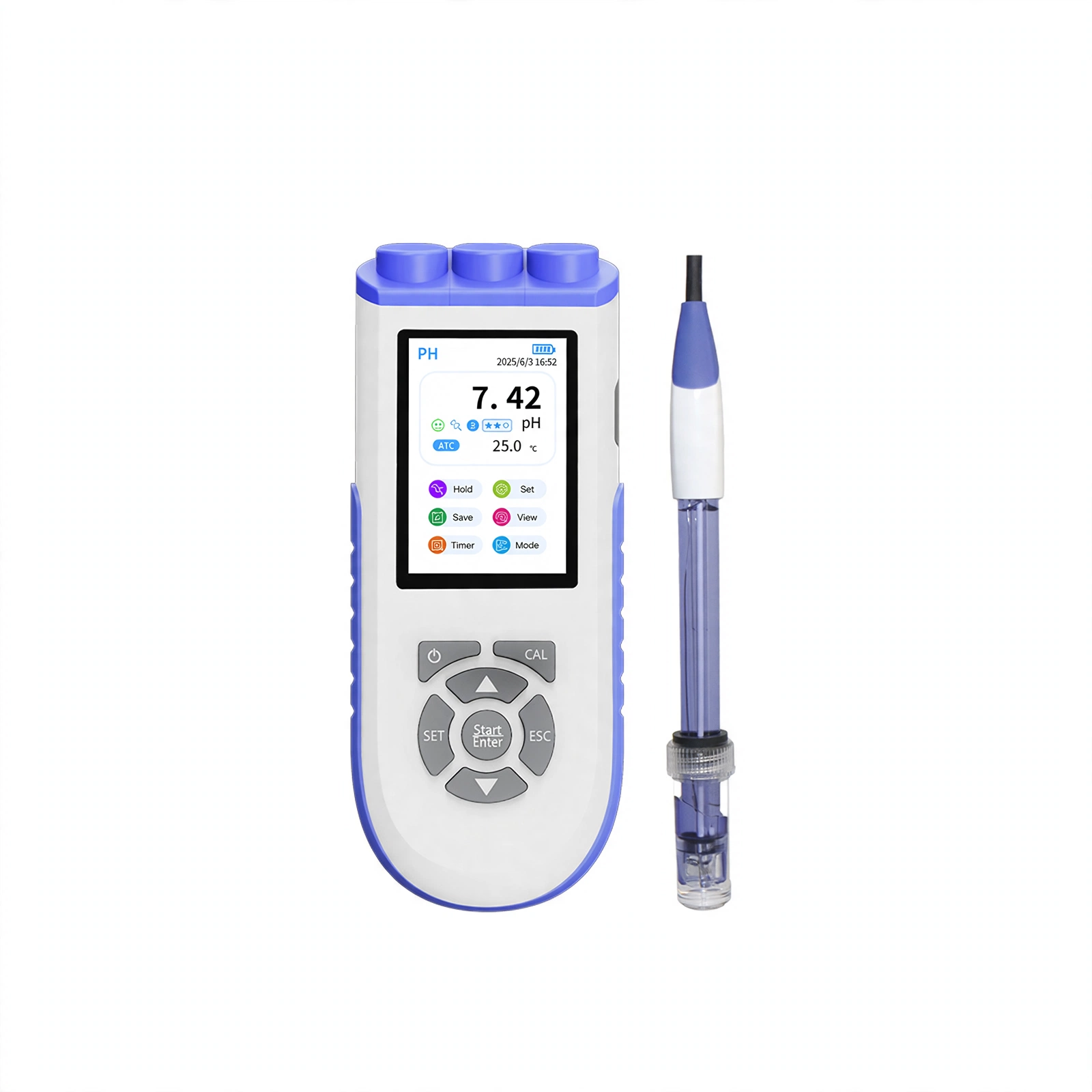 Portable pH Meter PH-P10 BK-PH10P